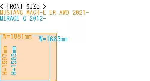 #MUSTANG MACH-E ER AWD 2021- + MIRAGE G 2012-